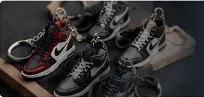 3D mini sneaker keychain product collection