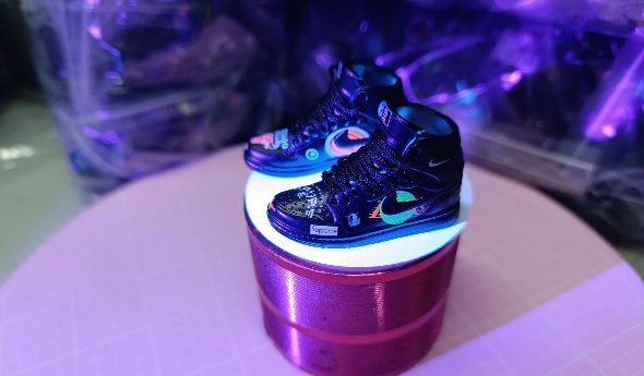 3D mini sneaker keychain product collection